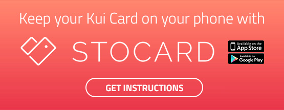 Store your Kui Parks Membership Info with Stocard