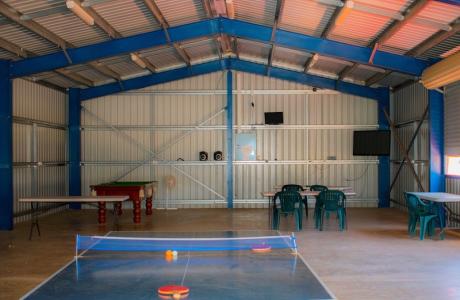 Kui Parks, Outback Oasis Caravan Park, Carnarvon, Recreation Room